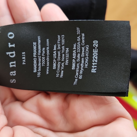 NWOT Sandro Paris Trudy stretch knit with sash maxi dress - Picture 5 of 8